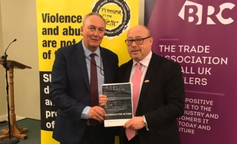 Grahame Morris MP with Paddy Lillis, General Secretary of Usdaw, at an event in Parliament in March
