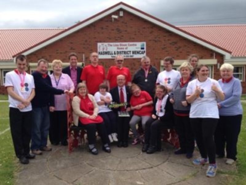 Grahame Morris MP at the Lisa Dixon Centre with Haswell & District Mencap