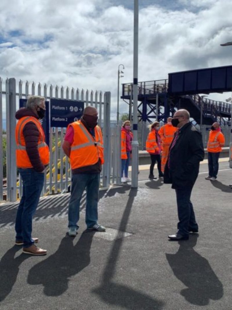 Grahame Morris MP visited Horden Station this morning