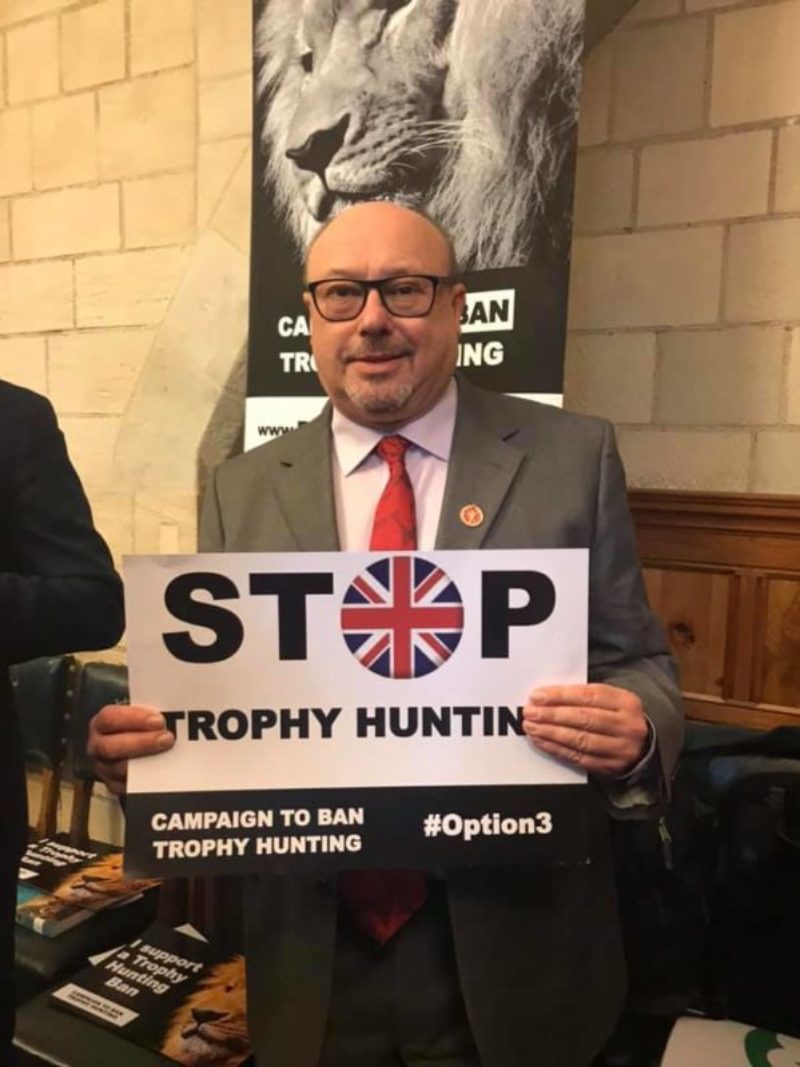Grahame has also been involved in campaigns to ban trophy hunting in the UK