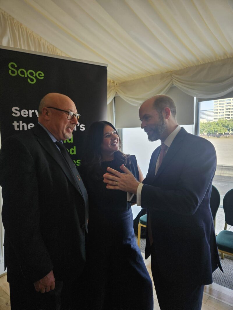 Grahame Morris MP with Nagma Ebanks-Beni MBE and Secretary of State, Rt Hon Jonathan Reynolds